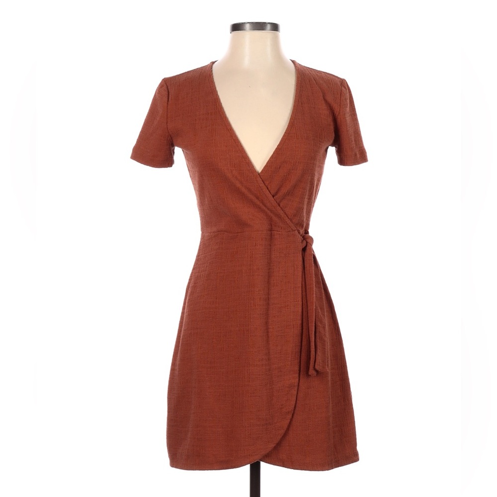 Madewell Texture & Thread Short-Sleeve Side-Tie Dress